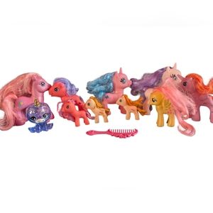 Hasbro Colorful Pony Toy Set (11 plus little brush for hair) 2 for 22$ on select